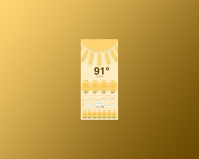 Daily UI #037 dailyui weather