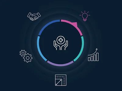 Overall Personal Health dark ui infographic