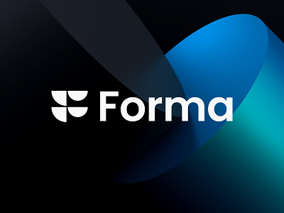 Forma Logo Design abstract agency blockchain brand branding crypto design f geometric icon identity lettermark logo mark minimalist monogram studio type typography ui