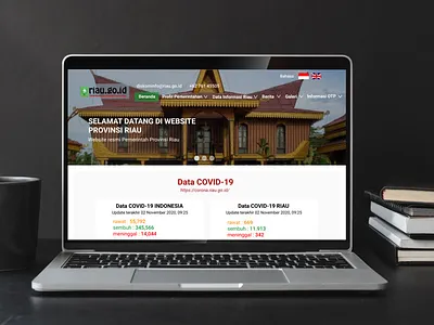 Redesign Goverment System Website of Province Riau (Website) design mockup ui ui design ui ux user interface web design website