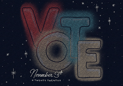 VOTE america biden democracy democrat election hand lettering hand rendered type illustrated type illustration joe biden kamala harris lettering neon politics red white blue riseupshowupunite trump typography vote vote2020