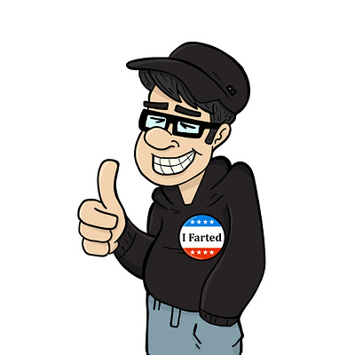 Self portrait on election day 2020 caricature cartoon election election2020 electionday illustrator illustrator art