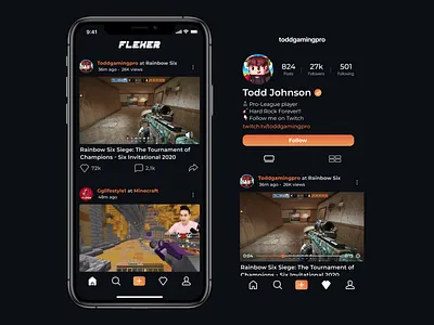 Flexer app design figma gaming gaming app gaming website photoshop principle sketch ui ux web design