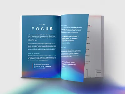 Focus branding branding and identity conference branding gradient gradients layout design layout minimal