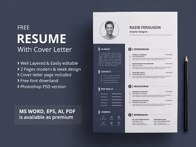 Resume | Freebie cv cv resume template cv template word free design free resume template freebbble freebie psd resume resume cv resume design
