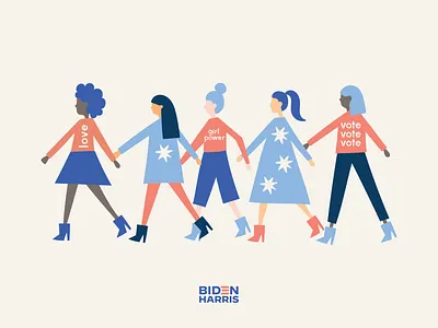 Rise Up. Show Up. UNITE. election election day girl power illustration lettering love together unite vote voters women
