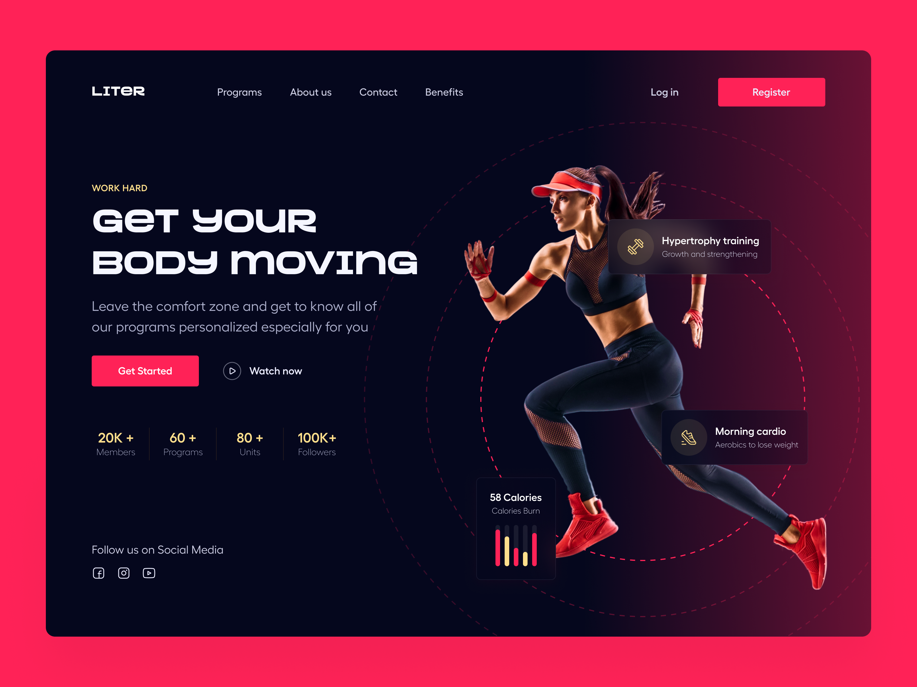 Example of Fitness Landing Page