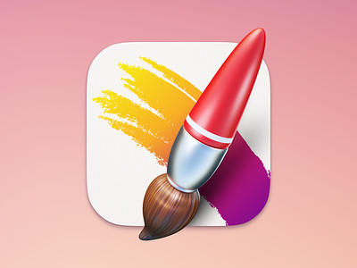 Paintbrush icon 3d icon blender blender icon cartoon drawing icon macos macos icon monterey paintbrush