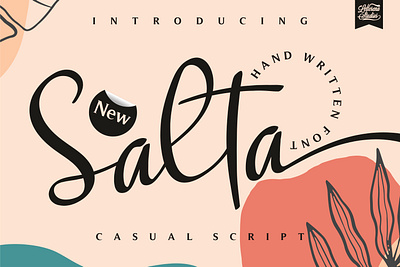 Salta - Casual Script Font branding design font font design fonts icon illustration lettering logo script font typography