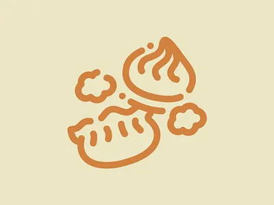 Day 84 - Dumplings 100 Icons Daily 100days design dumplings food icon illustration leeayr minimal vector