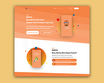 Web Barita Home illustration illustrator ui ui design ux uxweb vector web webdesign website