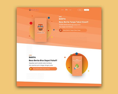 Website Barita About design illustration illustrator ui ui design ux uxweb web webdesign website