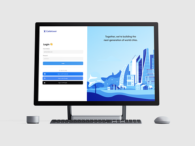 Login Page Design | Daily UI 1 Mockups blue create account desktop form login login page login screen minimal mockup sign in surface web app