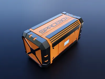 Sci-Fi Containers 3D model 3d blender blender3d container cycles future modeling sci fi space