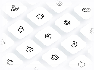 Myicons✨ — Fruits, Vegetables vector line icons pack essential icons flat icons icon design icon pack icons icons design icons pack interface icons line icons myicons ui ui design ui designer ui icons ui kit ui pack ui set web design web designer web ui