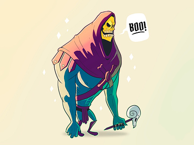 Skeletor illustration masters of the universe skeletor