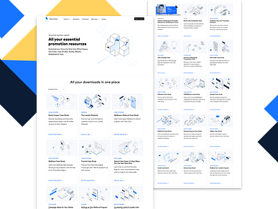 Content Library Page branding design graphic design illustration isometric isometry ui ux web