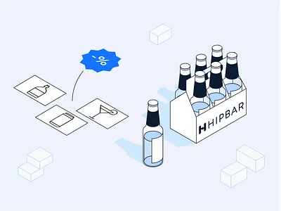 Isometric Illustration Beverage App branding design graphic design illustration isometric isometry logo vector