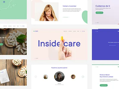 Vitah, branding and web design brand branding design logo ui uidesign uidesigns ux vitamins web web design women