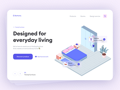 Furniture E-commerce Website design ecommerce ecommerce design furniture furniture store furniture website home page illustration landing page minimal store ui ui design web website website design