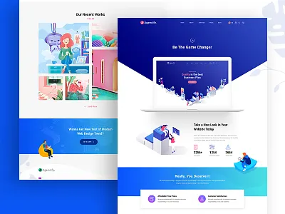 Agmycoo Isometric Agency Creative Portfolio WordPress Theme
