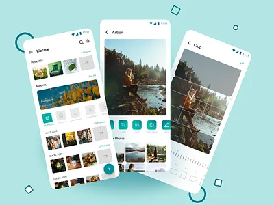 Photo Editing App Concept editor green mobile ui photo photoediting photography ui uiux