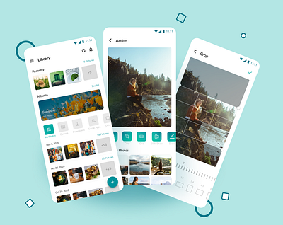 Photo Editing App Concept editor green mobile ui photo photoediting photography ui uiux