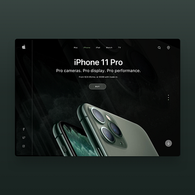 iOS iPhone 11 - Landing Page apple application concept design dark ui desktop design ios ios app design iphonex landing page design mobile app responsive design uidesign uiux user interface ux design visual design website design