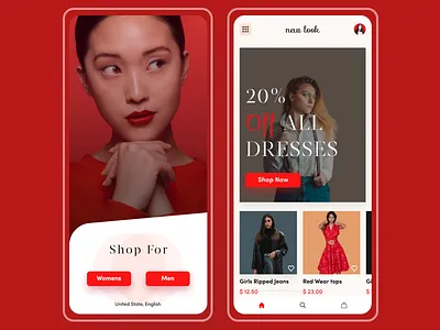 New look E-commerce App Redesign app design clothing brand design dribbble best shot fashion brand minimal trend trending trendy uidesign uidesing uxdesign