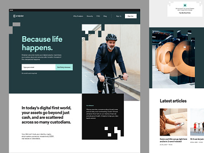 Endplan - Website b2c branding cms dashboard investment marketing product design responsive saas security ui ui design user experience ux ux design visual identity web app web design webflow website
