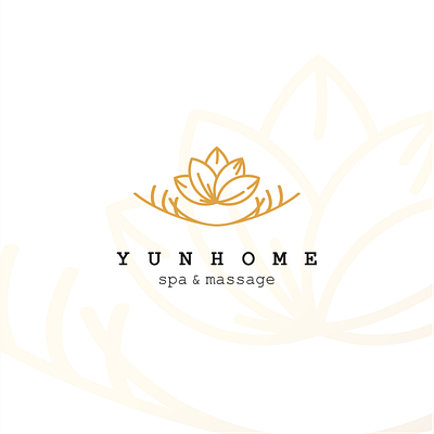 Yunhome - Logo & Branding exploration branding branding design logo logo design logo design branding massage nature spa yunhome