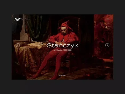 National Museum – Web Concept animation concept museum painting ui web