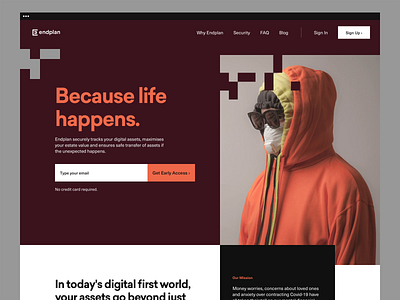 Endplan - Homepage V2 animation b2c branding colors design homepage layout logo motion product design saas ui ui design ux ux design video visual identity web web design website