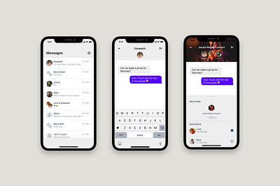 Direct Messaging cover dailyui ios message mobile product design profiles ui
