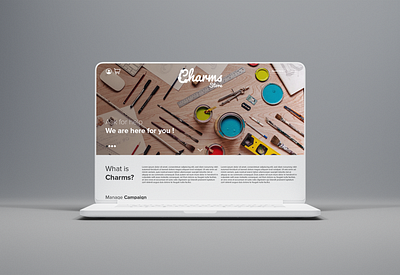 Charms Store | Homepage design digital ecommerce marketing mockups palestine ui uidesign uiux ux ux design webdesign website design