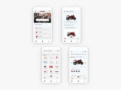 bikewale app adobe xd app bike bikes bikewale branding design logo ui ux xd design