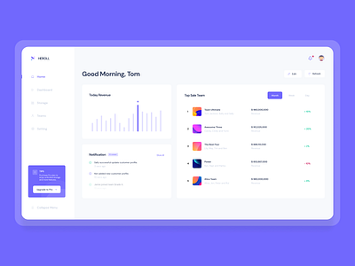 HEROLL Marketing Dashboard | UI UX Design dashboard dashboard design dashboard site dashboard template dashboard ui figma landing landing design landing page landingpage marketing website