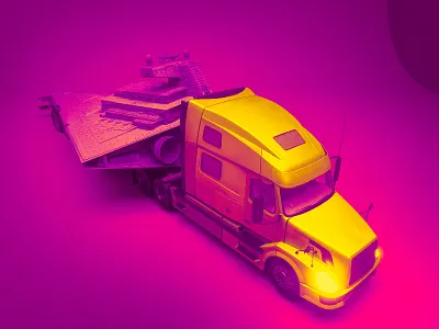 Starship Transport! 3d 3d art 3d design branding c4d cinema 4d design motion design octane space spaceship top ux ui designer transport visual design