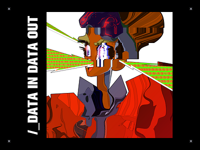 'Data In Data Out' 2d art character design characterdesign design digitalart illustration sci fi science science illustration technology