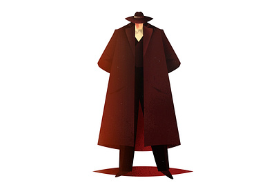 20s 20s 2d cartoon character coat crime digital english fashion gangster grunge hat illustration man retro shadow style texture vector vintage