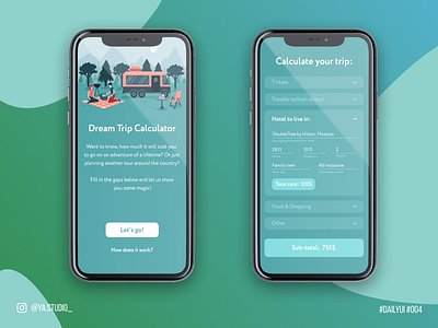 Traveler's calculator concept design app calculator ui daily dailyui dailyui004 dailyuichallenge dashboard design figma flat minimal ui ux web