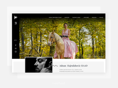 HAAD - Fashion Designer 2018 adobe xd design dribbbleweeklywarmup fashion designer haad neehad ui webdesign