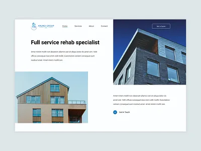 Property Rehab Website Design branding graphic design mock up property website inspiration real estate website ui website design