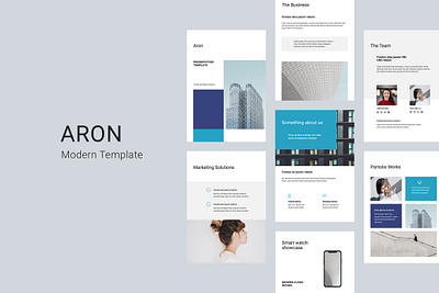 ARON - Vertical A4 Businss Template a4 brochure a4 vertical branding business catalog design ebook google slides inspiration keynote layout magazine minimal modern portfolio powerpoint presentation template ui