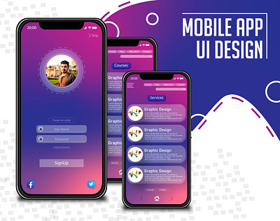 Mobile App | UI Design app flat graphicdesign icon illustration logo ui design ui designers ux vector web