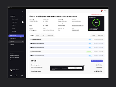 Task Management Dashboard UI app branding colors design desktop gui ios screen ui ui design uiux web