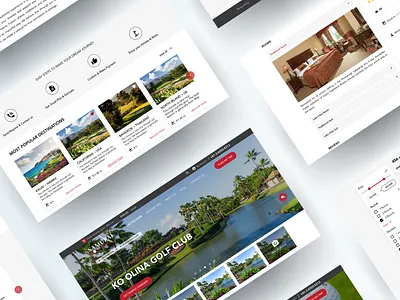 UX/UI Design. Web design for Japanese Golf Travel Company destinations golf golf club hotel japan package tours travel trips ui user experience visual design website design
