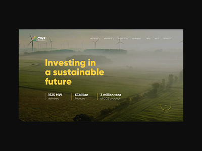 CWP Renewables - Website Development and 3D Modeling energy green html interactive design javascript renewables sustainable ui ux vector web desgin website