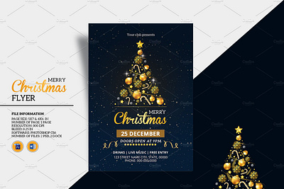 Christmas Party Flyer christmas 2020 christmas flyer christmas invitation christmas party christmas party flyer holiday flyer holiday invitation invitation flyer ms word party flyer party invitation photoshop template