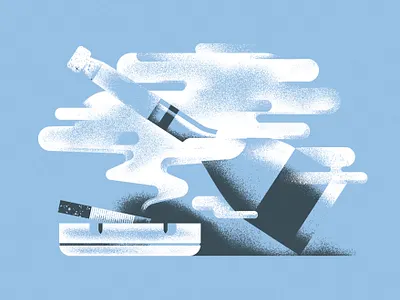 Spot Illustrations - Heavenly Map beer christmas daniele simonelli dsgn editorial illustration haze illustration map smoke spot spot illustration spot illustrations texture vector